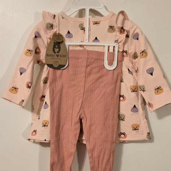 Rabbit bear pumpkin bow 2 pc set 12m - Picture 5 of 5